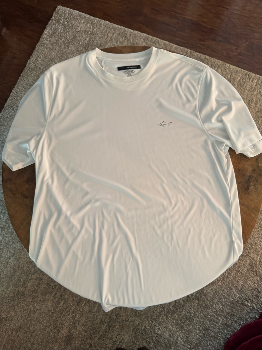 Greg Norman Collection White Short-Sleeve Crew Tee